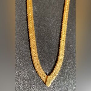 ☘️Napier signed Gold plated Chain Necklace 16 inches. Elegant